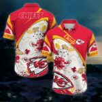 Chiefs Floral Fusion Bold Hawaiian Shirt - ChiefsFam