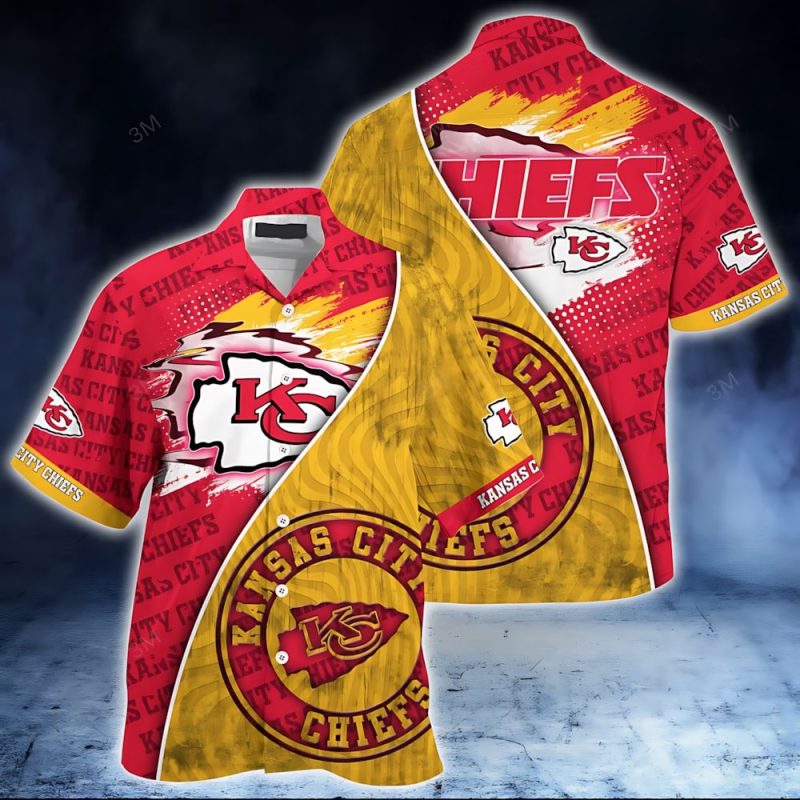Kansas City Chiefs Fanatic Aloha Hawaiian Shirt - ChiefsFam