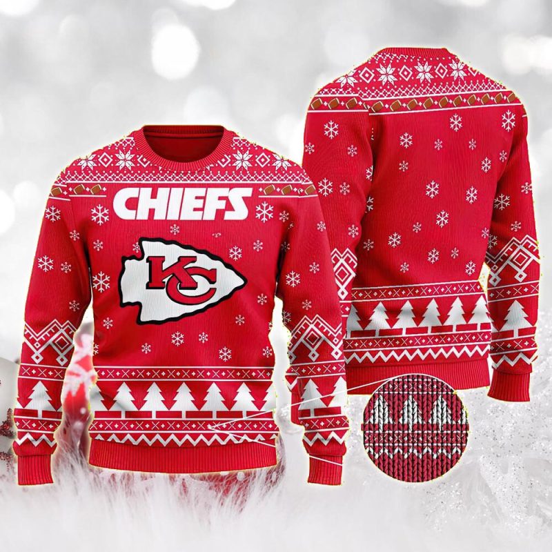 Kansas City Chiefs Winter Wonderland Ugly Christmas Sweater - ChiefsFam