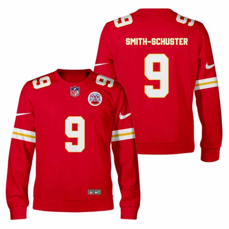 NFL JuJu Smith-Schuster Kansas City Chiefs American Football Conference Champions Sweatshirt - ChiefsFam