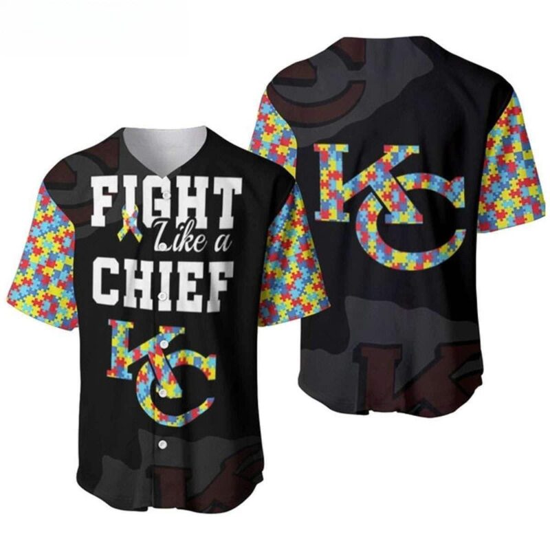 Fight Like A Chiefs KC Baseball Jersey - ChiefsFam