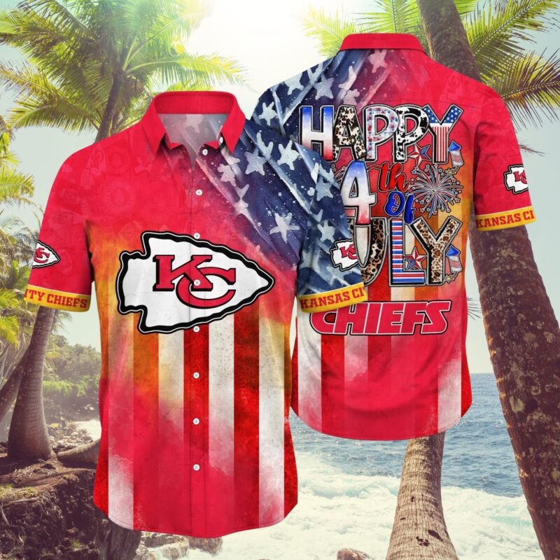 Happy 4Th of July Chiefs Hawaiian Shirt - ChiefsFam