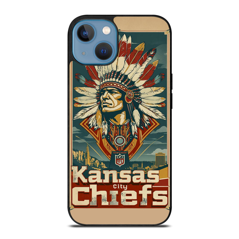 KANSAS CITY CHIEF NFL FOOTBALL ICON INDIAN iPhone 13 Case Cover