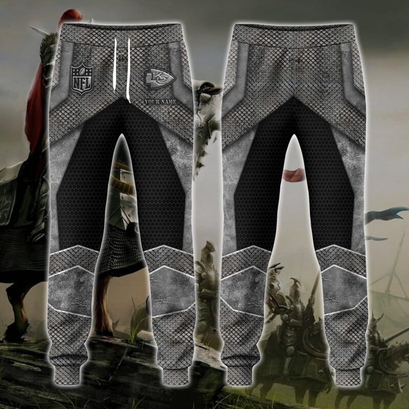 Kansas City Chiefs Armored Knight Sweatpants - ChiefsFam