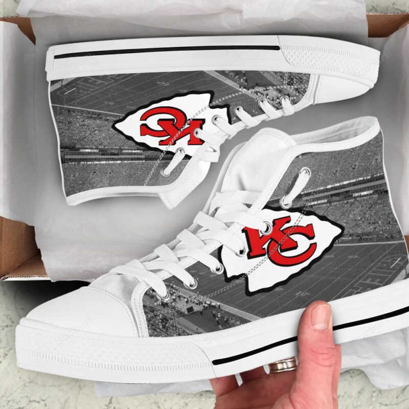 Kansas City Chiefs Arrowhead Stadium High Top Shoes
