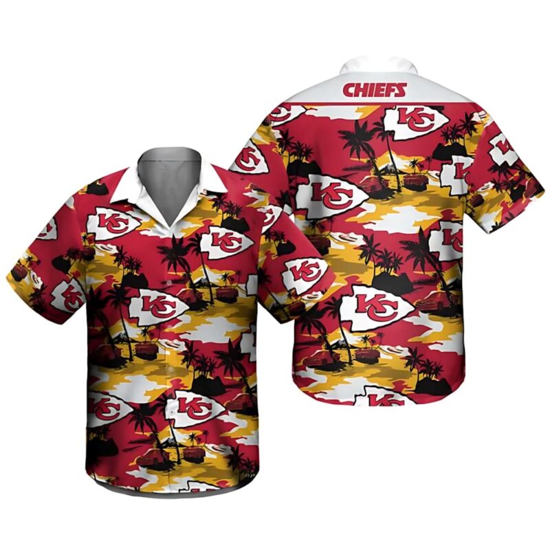 Kansas City Chiefs Beach Breeze Hawaiian Shirt - ChiefsFam