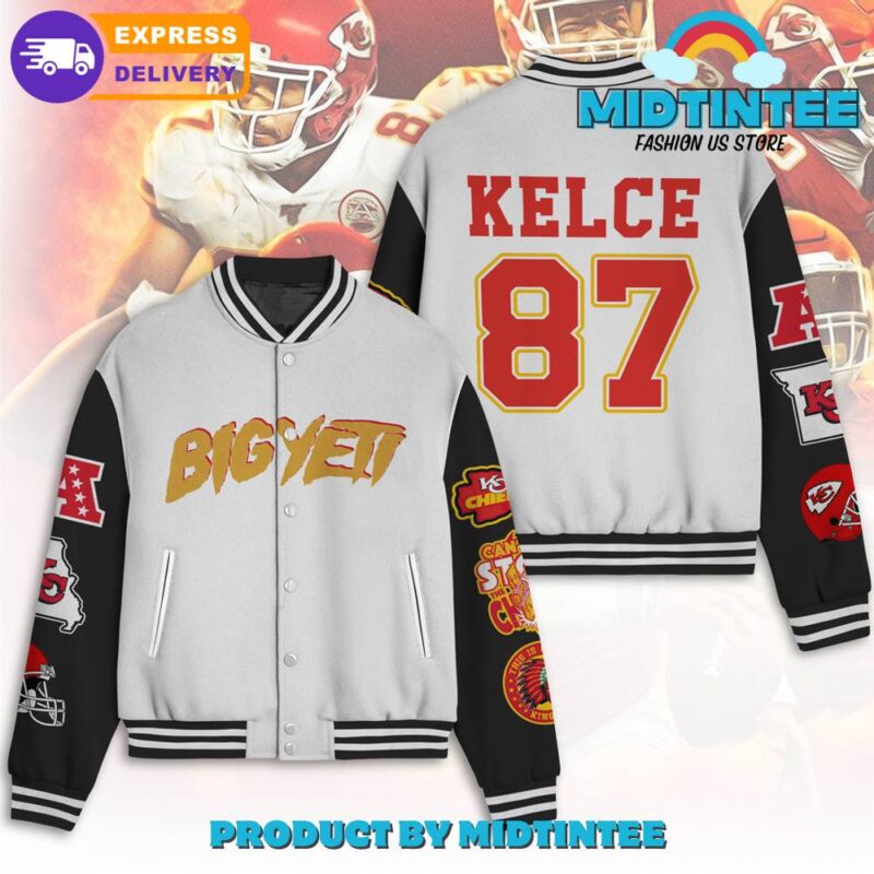 Kansas City Chiefs Big Yeti Baseball Jacket - Midtintee