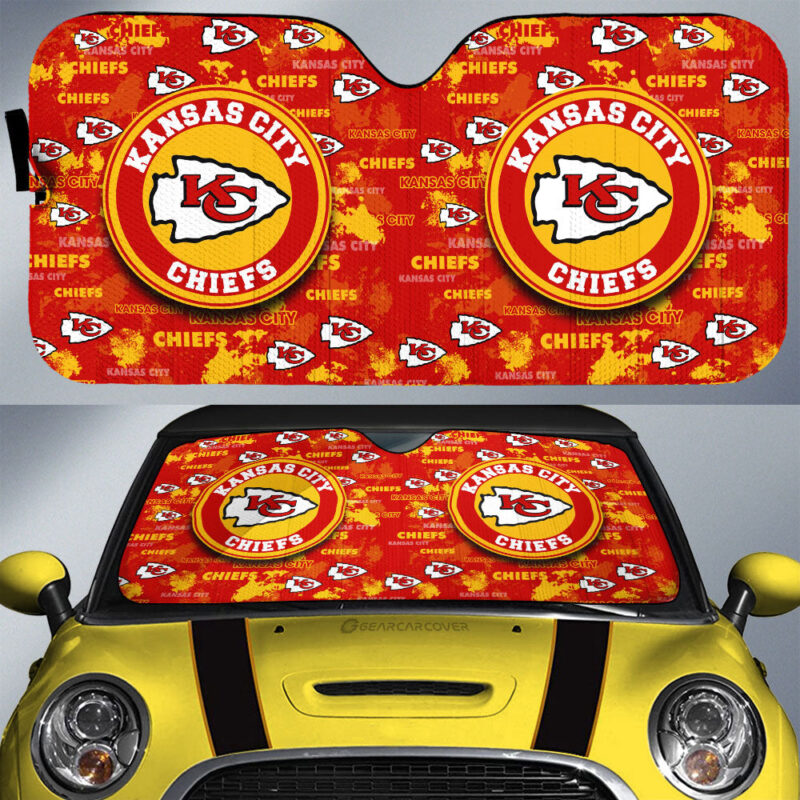 Kansas City Chiefs Car Sunshade Custom Car Accessories
