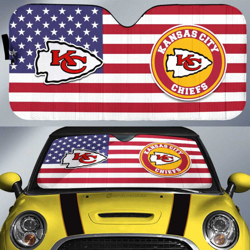 Kansas City Chiefs Car Sunshade Custom Car Decor Accessories