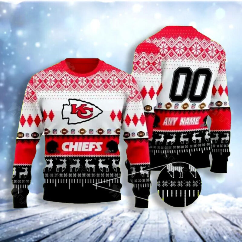 Kansas City Chiefs Championship Spirit Ugly Christmas Sweater - ChiefsFam