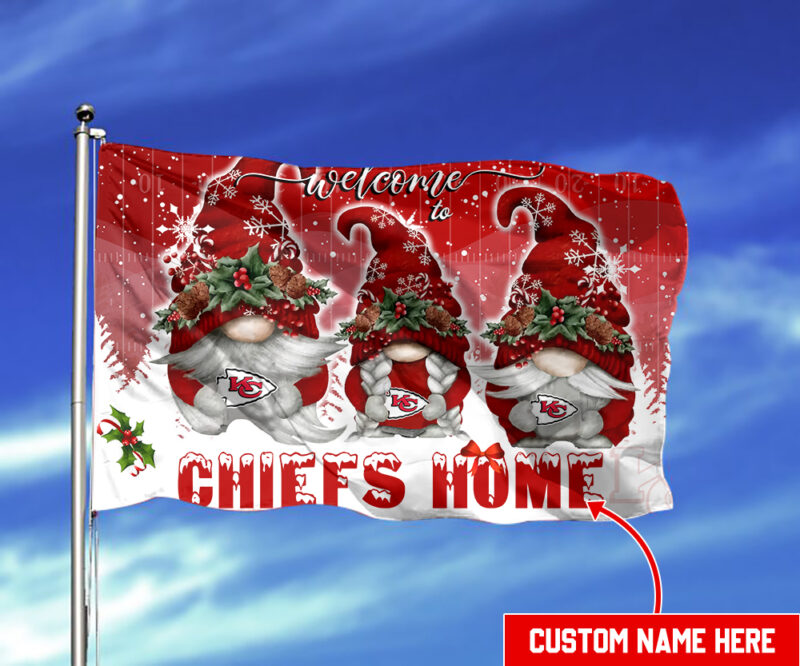 Kansas City Chiefs Christmas Personalized Flag BGFLAG554