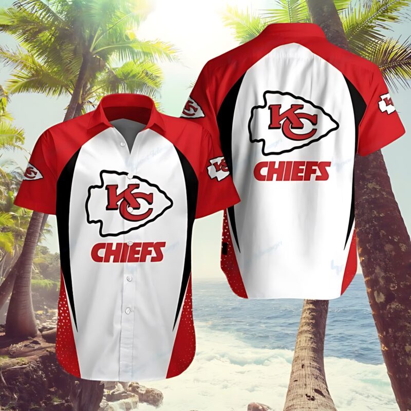 Kansas City Chiefs Classic Wave Hawaiian Shirt - ChiefsFam