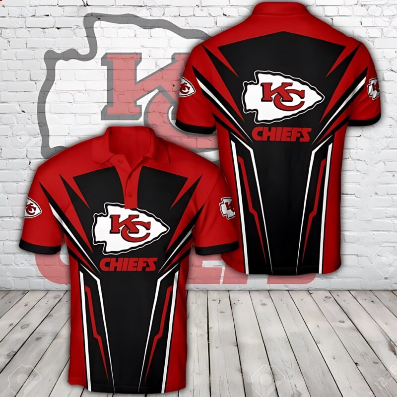 Kansas City Chiefs Dynamic Stripes Polo Shirt - ChiefsFam
