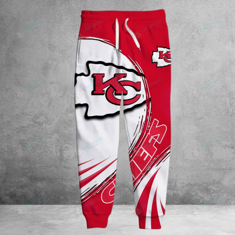 Kansas City Chiefs Dynamic Wave 3D Sweatpants - ChiefsFam