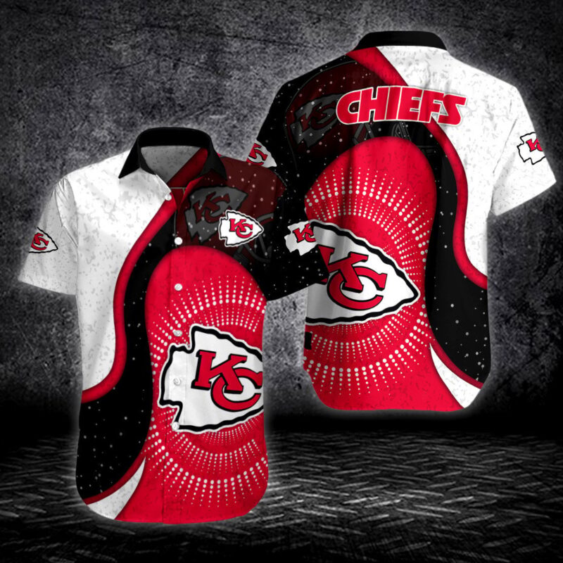 Kansas City Chiefs Dynamic Wave Hawaiian Shirt - ChiefsFam