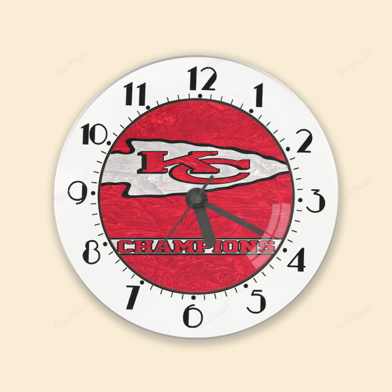 Kansas City Chiefs Emblem Champions Alarm Clock