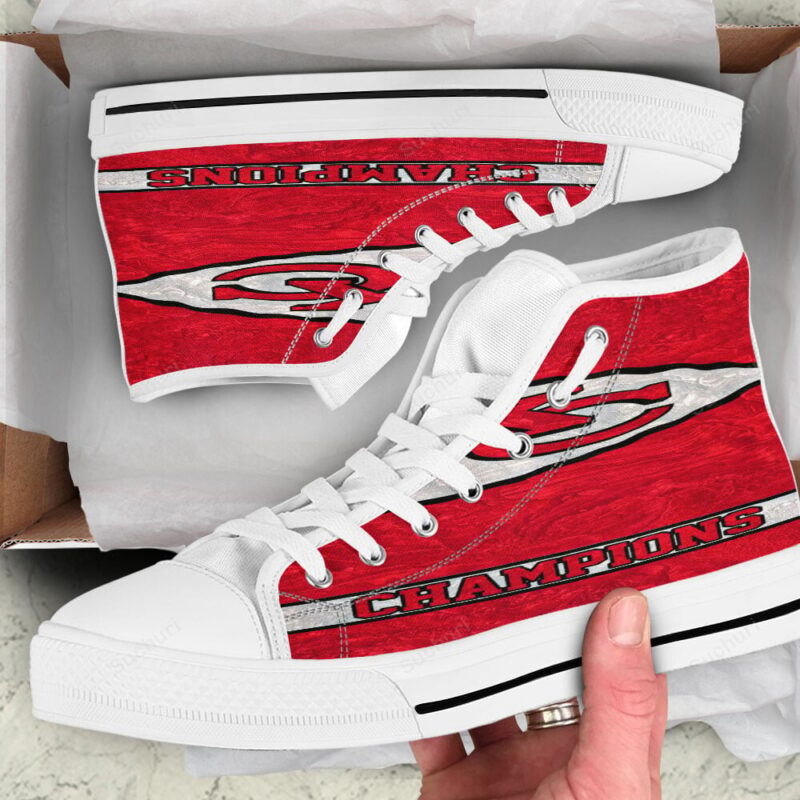 Kansas City Chiefs Emblem Champions High Top Shoes