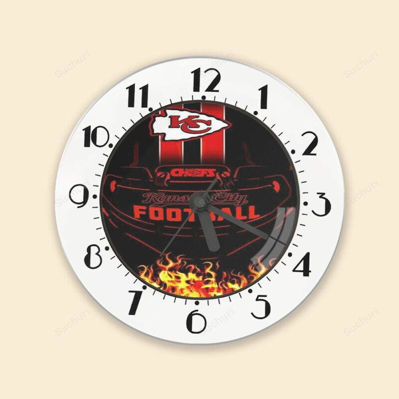 Kansas City Chiefs Emblem Fire Alarm Clock
