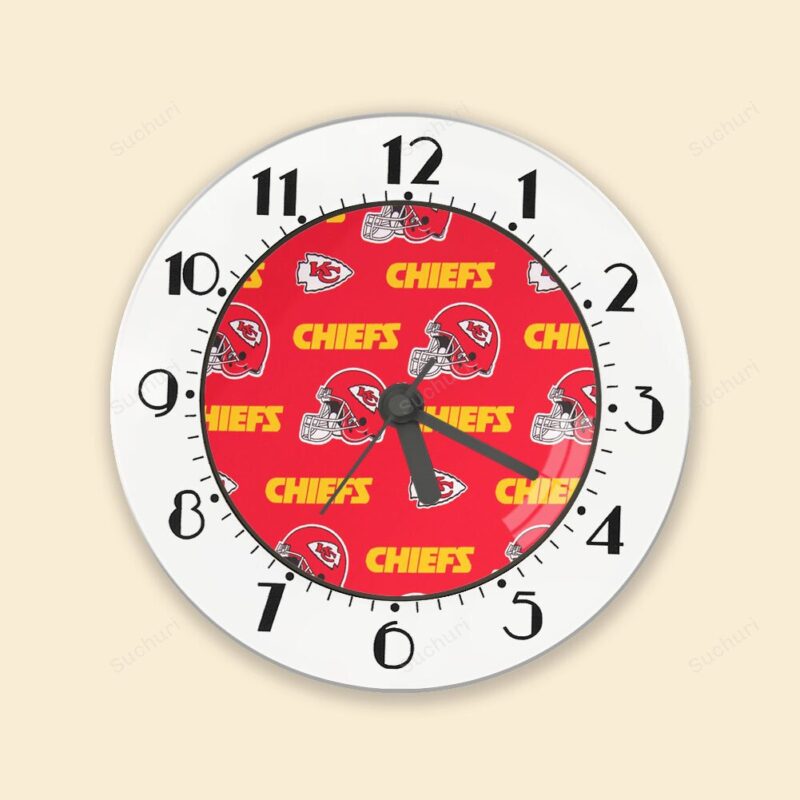 Kansas City Chiefs Emblem Helmet Alarm Clock