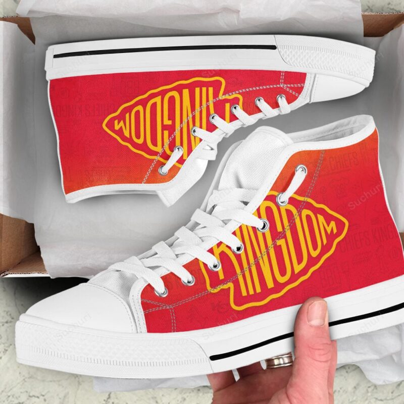 Kansas City Chiefs Emblem Kingdom High Top Shoes