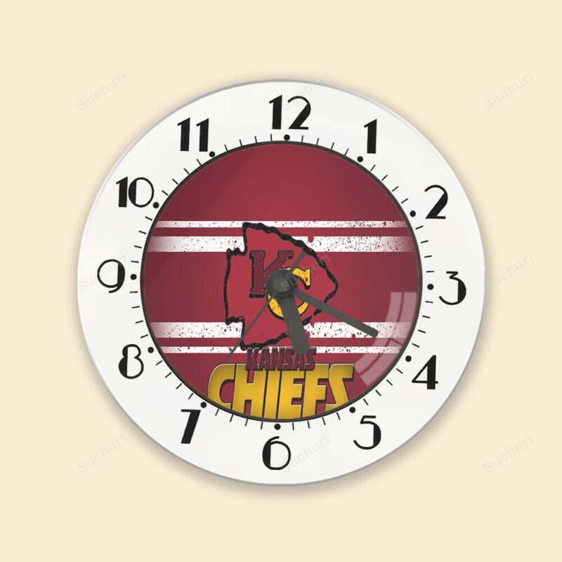 Kansas City Chiefs Emblem v1 Alarm Clock