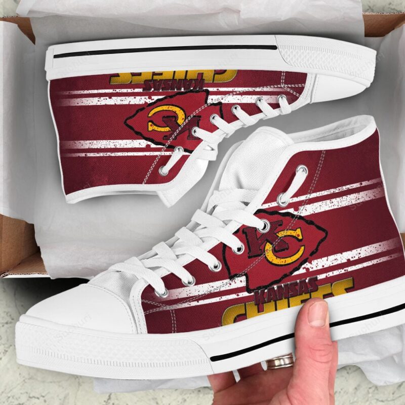 Kansas City Chiefs Emblem v1 High Top Shoes
