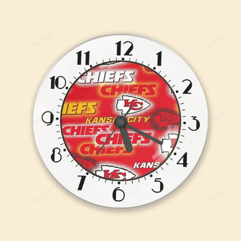 Kansas City Chiefs Emblem v10 Alarm Clock