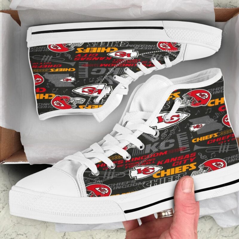 Kansas City Chiefs Emblem v10 High Top Shoes