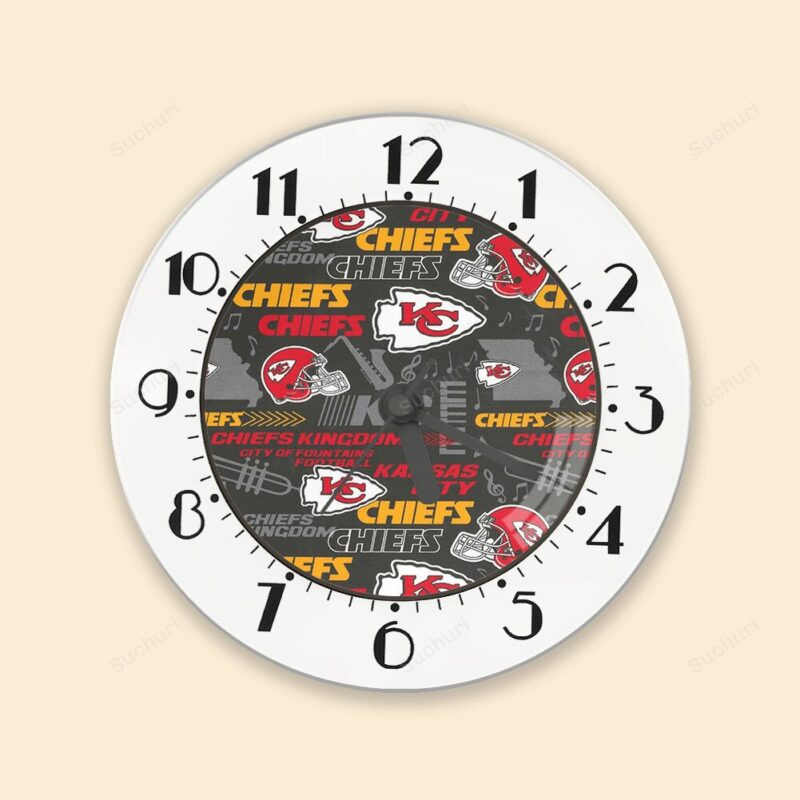 Kansas City Chiefs Emblem v2 Alarm Clock