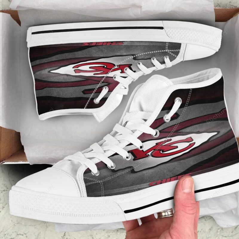 Kansas City Chiefs Emblem v3 High Top Shoes
