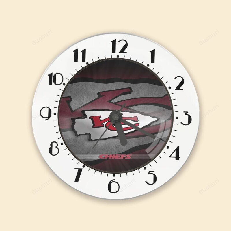 Kansas City Chiefs Emblem v6 Alarm Clock