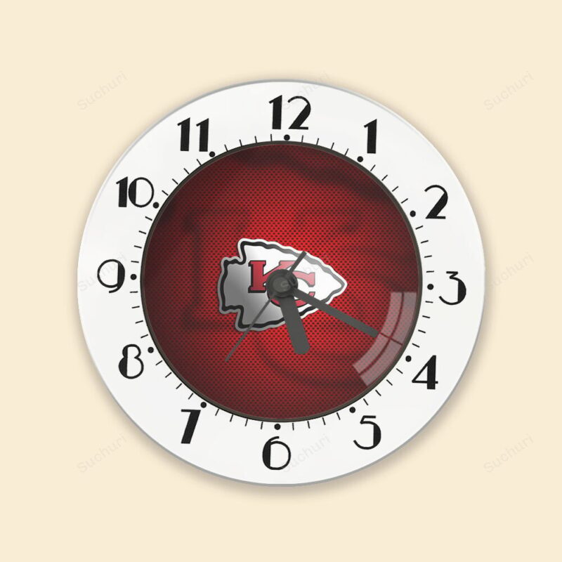 Kansas City Chiefs Emblem v8 Alarm Clock