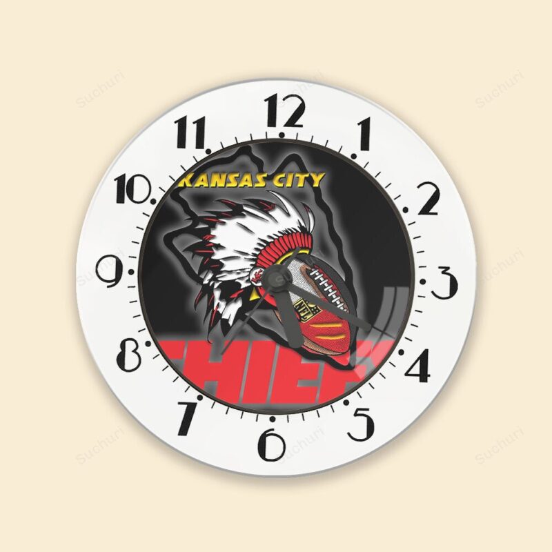 Kansas City Chiefs Emblem v9 Alarm Clock