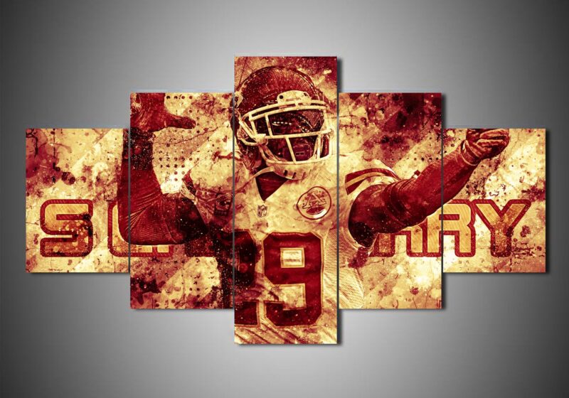 Kansas City Chiefs - Eric Berry - Sport 5 Panel Canvas Art Wall Decor