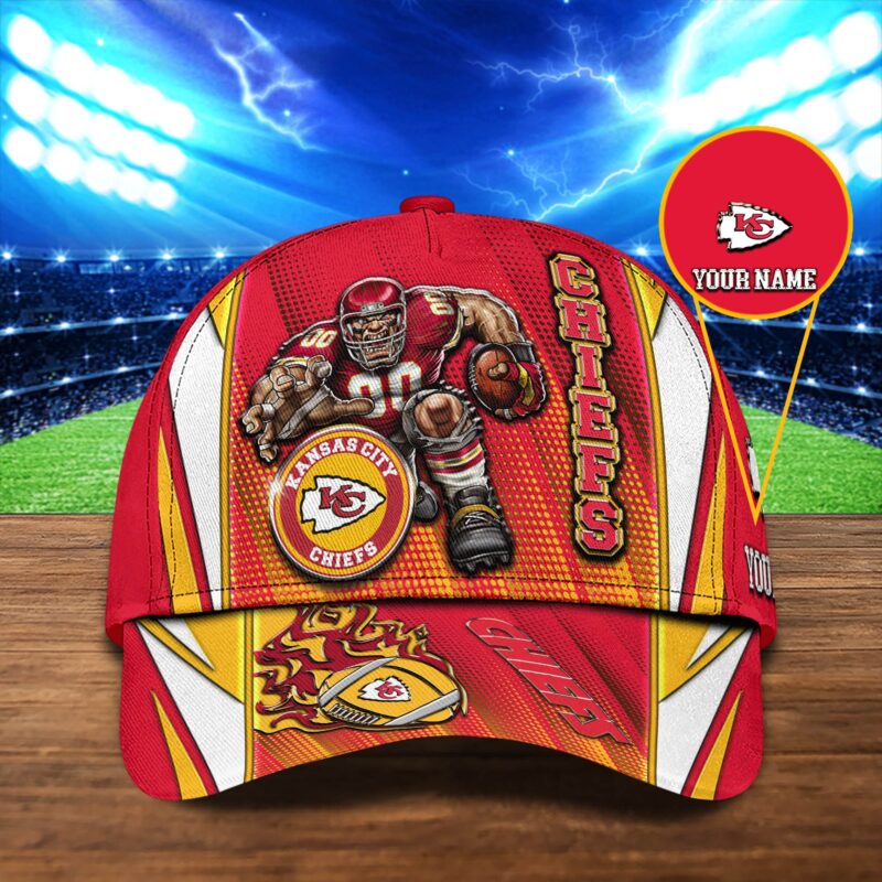Kansas City Chiefs Flame Warrior Baseball Cap - ChiefsFam