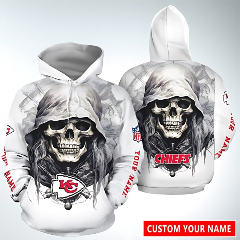 Kansas City Chiefs Grim Reaper Custom Hoodie - ChiefsFam