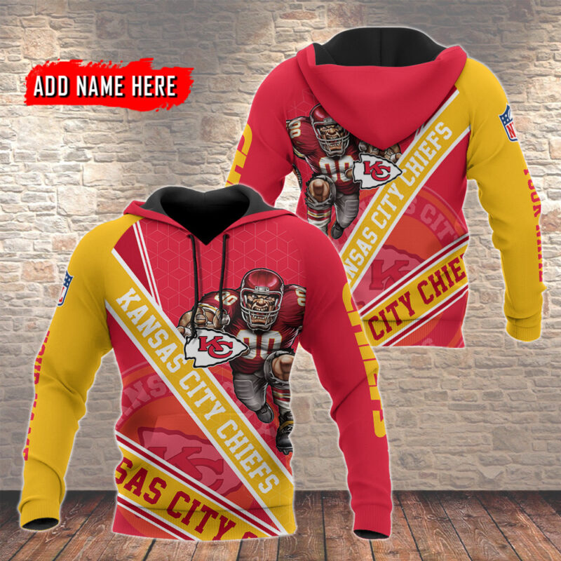 Kansas City Chiefs Heroic Stripes Custom Hoodie - ChiefsFam