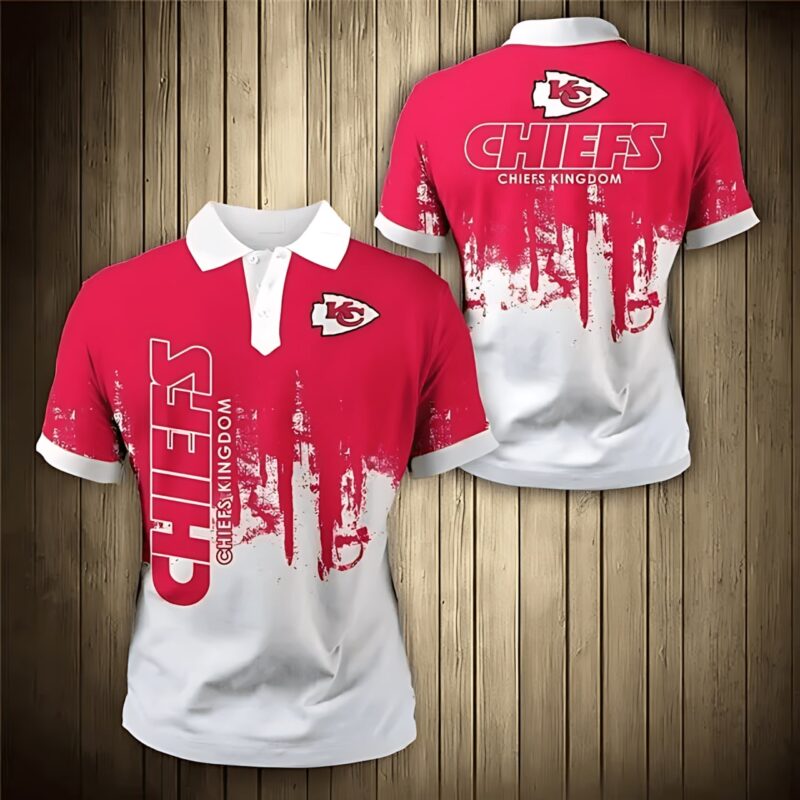 Kansas City Chiefs Kingdom Pride Red and White Polo Shirt - ChiefsFam