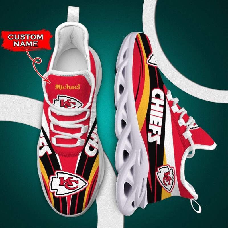 Kansas City Chiefs Max Soul Clunky Sneakers Shoes Luxury NFL Custom name