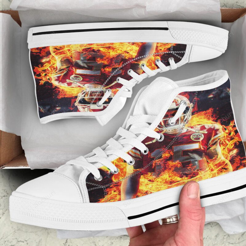 Kansas City Chiefs Patrick Mahomes 15 High Top Shoes