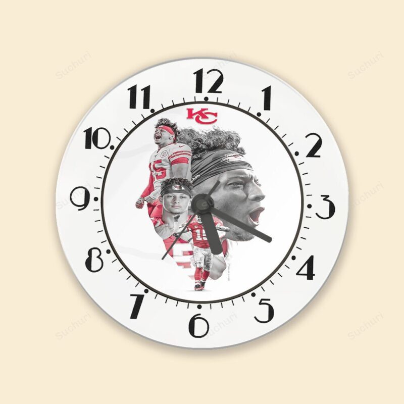 Kansas City Chiefs Patrick Mahomes 15 v2 Alarm Clock
