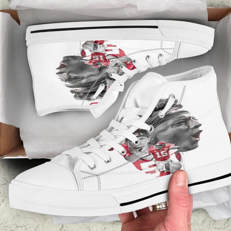 Kansas City Chiefs Patrick Mahomes 15 v2 High Top Shoes
