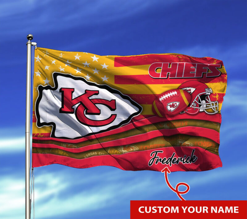 Kansas City Chiefs Personalized Flag 15