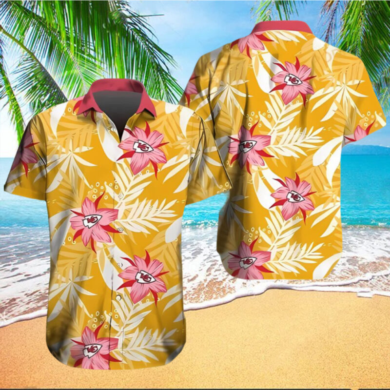 Kansas City Chiefs Pistil Hawaiian Shirt - ChiefsFam