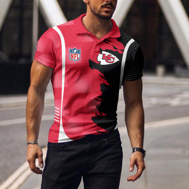 Kansas City Chiefs Red Fury Polo Shirt - ChiefsFam