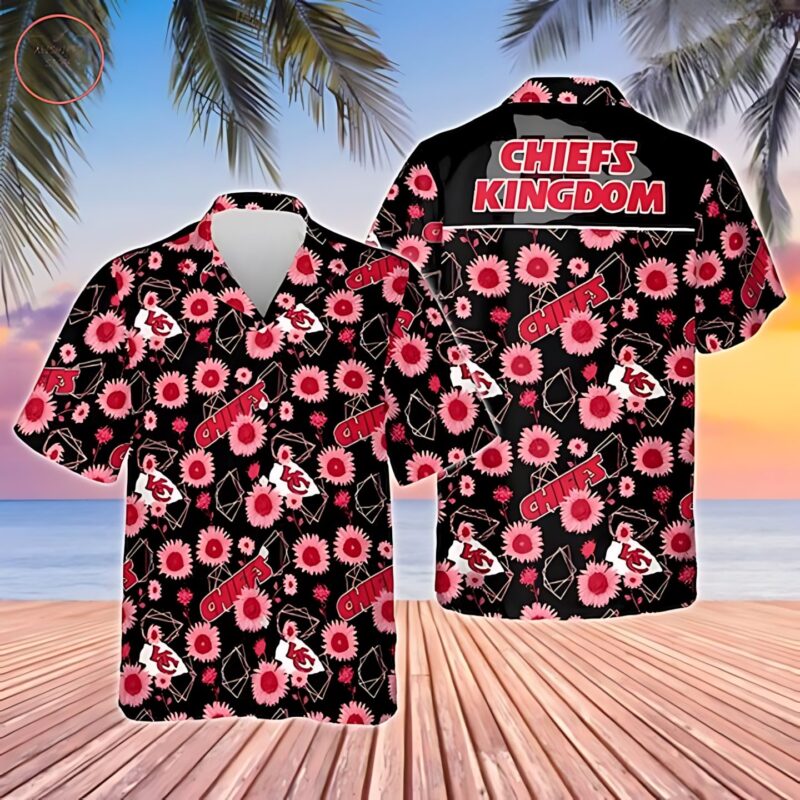 Kansas City Chiefs Sunflowers Hawaiian Shirt - ChiefsFam