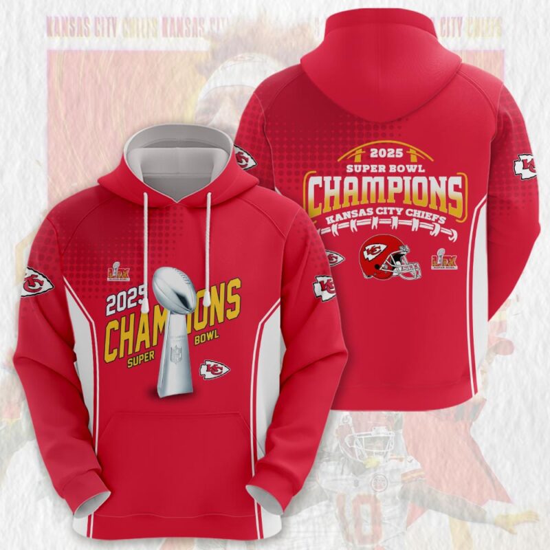 Kansas City Chiefs Super Bowl Champions LIX 2025 Hoodie - ChiefsFam