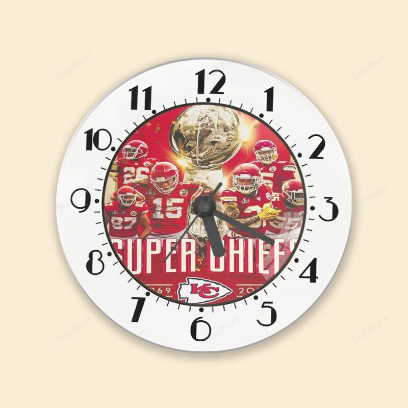 Kansas City Chiefs Team v10 Alarm Clock