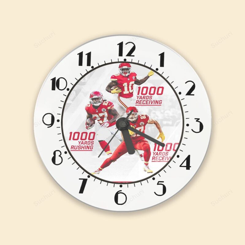 Kansas City Chiefs Team v2 Alarm Clock