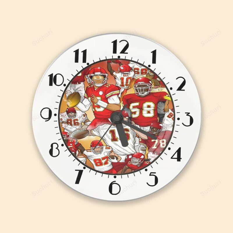 Kansas City Chiefs Team v5 Alarm Clock